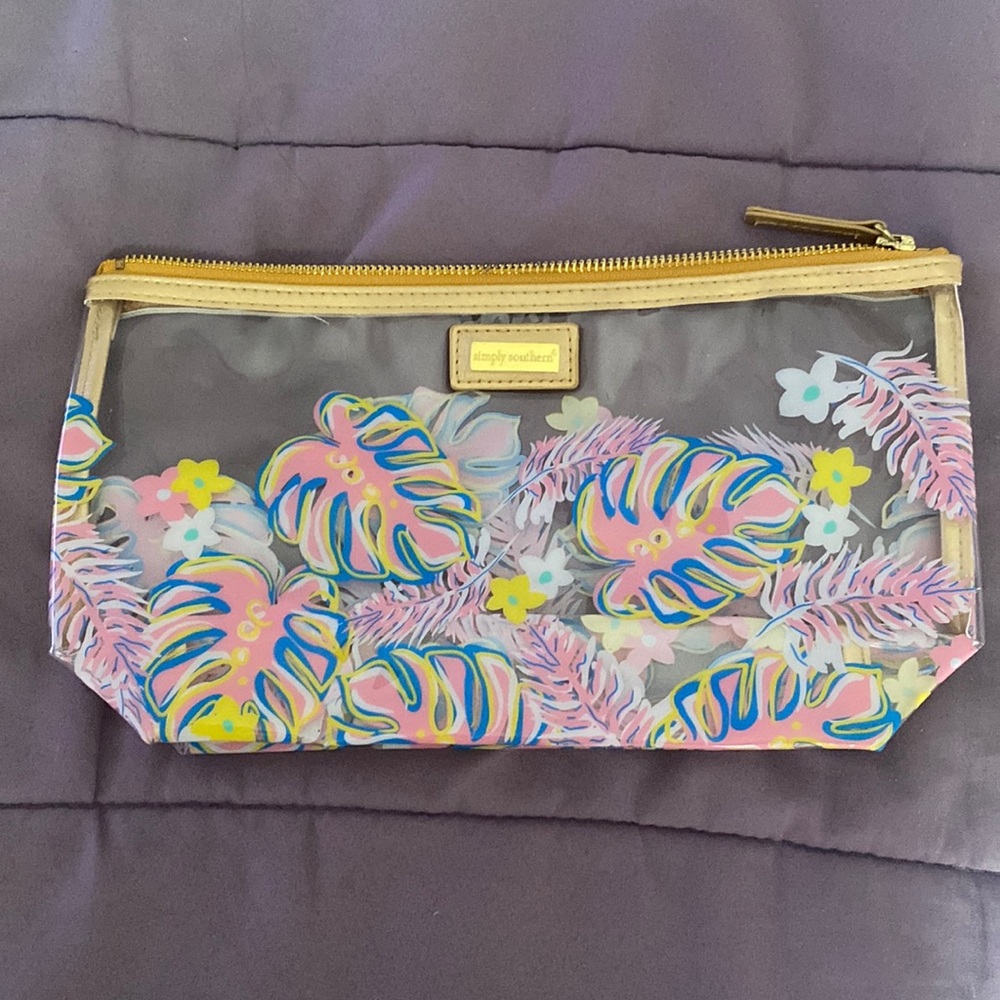 Simply Southern clear floral bag